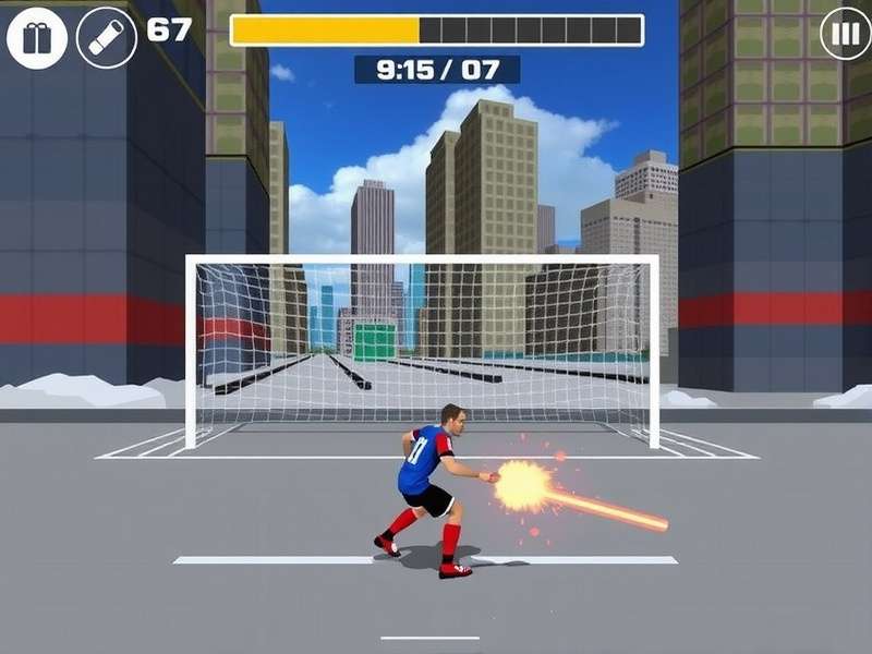 Urban Goal Striker Game Screenshot